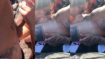 Mamada en la Playa Nudista - sexo Publico