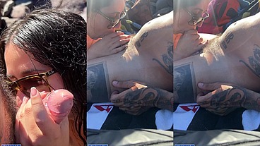 Mamada en la Playa Nudista - sexo Publico
