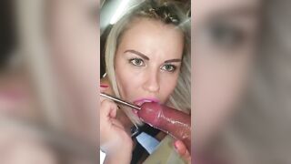 Bae Pink Lipstick Whore Sounds his Dirty Dick at the Office