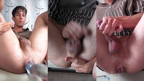 the cutie orgasms as hemself on the bottle, sliding it into hem prolapse anal l, and squirts while bouncing on it.