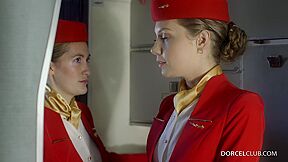 A caring stewardess
