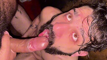 Two Hung Males Taking Turns on My Hole at the Porn Booth