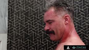 NURU MASSAGE - Tessa Thomas Seduces Dirty Contractor Charles Dera With Slippery Shower-To-Nuru Sex