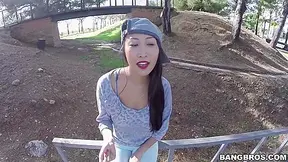 Sharon Lee In She Takes A Dick Up Her Ass In Public