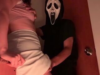 I'm home alone and when I enter the bath anything turns into a horror clip.