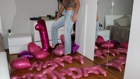 Schiacciare con i tacchi tutti i palloncini del mio compleanno