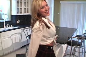 Memphis Monroe is a busty blonde who loves cum on her face