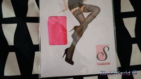 Pink Pumps, Jeans & Stocking Sole Tease
