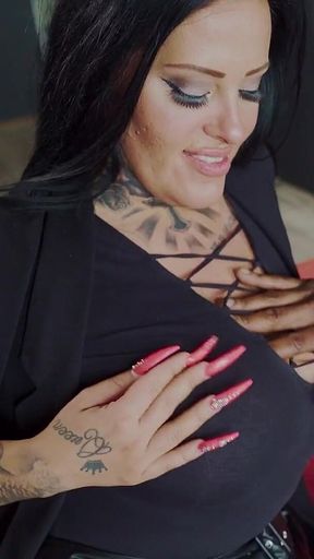 Big Titted Throatgoat MILF Worships Huge BBC - Messy Gagging