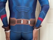 Captain America Plays with Himself (No nudity)