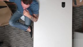 Tattooed teen 18+ banged by security guard