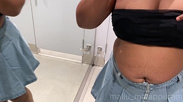 Mallu Wife Trying Sexy Dresses In Trail Room And Fingering From Shopping Mall Trail Room,Malappuram, Kerala