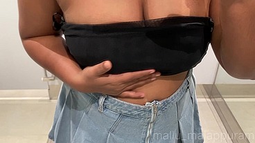 Mallu Wife Trying Sexy Dresses In Trail Room And Fingering From Shopping Mall Trail Room,Malappuram, Kerala