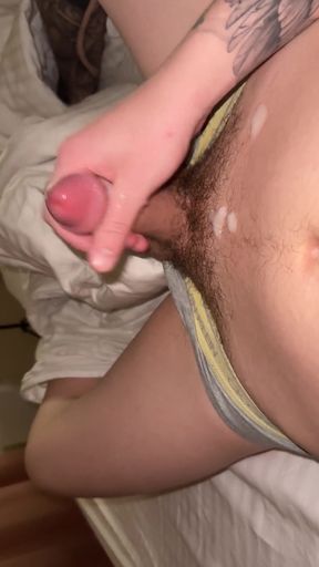 Naughty Alex Jerked off While I Was Washing up!