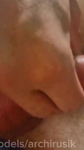 A horny hetero man got into my car and fucked my smooth hole without a condom, filling it with hot cum!   Clip 2