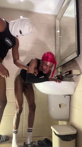 Bathroom Sex with Play Boy