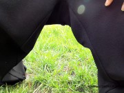 Pissing in grass - My Dirty Girlfriend