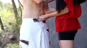 Neighbourhood whore fucks Andy when wife is at work