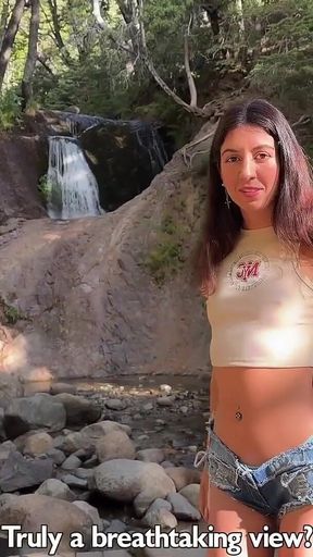 Horny Hitchhiker Wants to Suck and Fuck on a Camping Trip - Risky Sex and Cumwalk