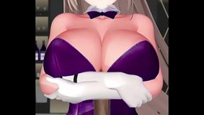 Asuna Ichinose Hentai Boob Job Blue Archive Playboy Dark Purple Clothes