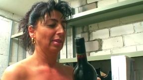 Mature Slut Fists Gaping Pussy Dripping Thick Cum