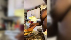 Cooking Topless Mini Vlog
