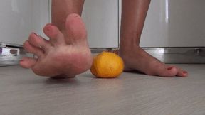 Slippery crushed tangerine a
