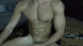 Muscle Wanking and Showing Off His Body