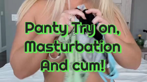 Panty Try on and Masturbation
