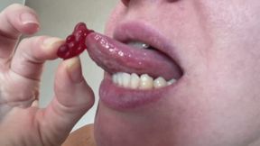 lick sweet gummi bears