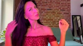 sexy mommy tease in transparent lingerie