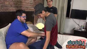 2 skinny twinks assfucking fat bear DILF