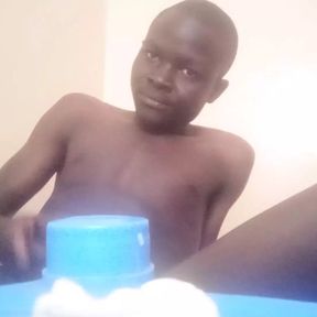 Big cock African teen musterbating for celebrations