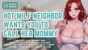 The Hot MILF Next Door Wants You To Call Her Mommy | Erotic Audio for Men | F4M | Gentle Femdom | Mommy Kink | Tit Worship | Nursing Handjob | Good Boy | Cock Licking | Praising You | Kissing | Taboo | Age Gap | Cougar | Cum Eating | ASMR | Paizuri