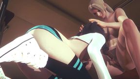 hentai uncensored 3d - yumiko suck futanari classmate dick s - japanese asian manga anime game porn