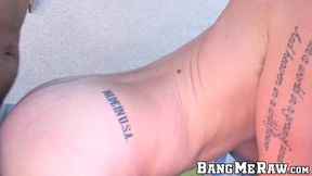 Inked jock rimming Tyler Phoenix before interracial fucking