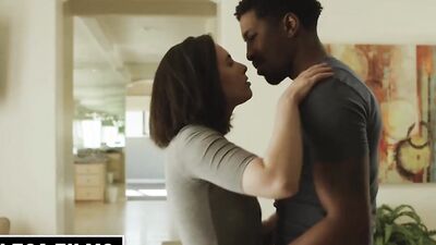 Horny Casey Calvert with roommate Isiah Maxwell for bbc