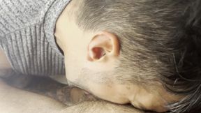 Deepthroat Hung Gay with Cumshot - Daddy and Otter