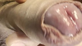 Daddy touches his hard cock
