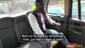 Female Fake Taxi- Hot Sweaty BBC Pays Taxi Fare and Leaves Big Tip