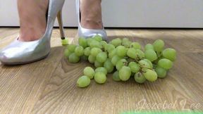 Crushing Grapes In Silver Heels