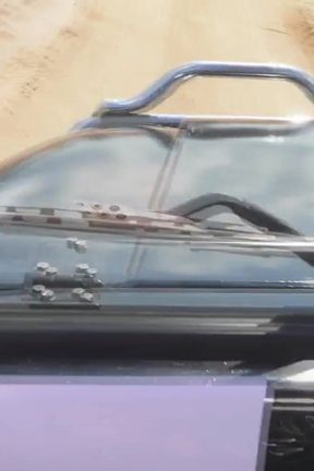 Get out of the car and push the car harder...