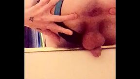 femboyscotty23 - Spreading &amp_ winking my pink starfish while I piss in the tub