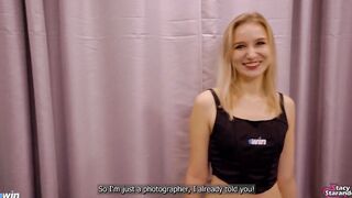 Stepbrother seduced and nailed stepsister during an sexsual photo shoot!