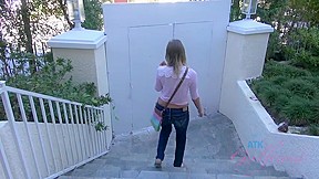 ATKGirlfriends video: Alexis Adams strips down naked right in front of you!