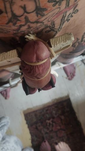 Unholy Crucifix Ballbusting