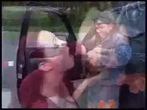 Redhead sucking huge tits and getting milf