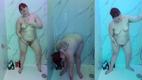 sous la douche avec gode et womanizer