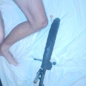 Playing with huge anal toys and fisting