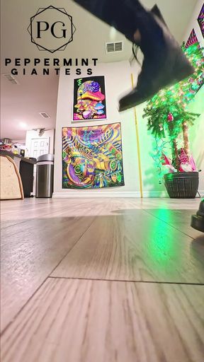 6'7 Giantess in Doc Martens Stomping Hard Vicious Slow-mo Stomps
